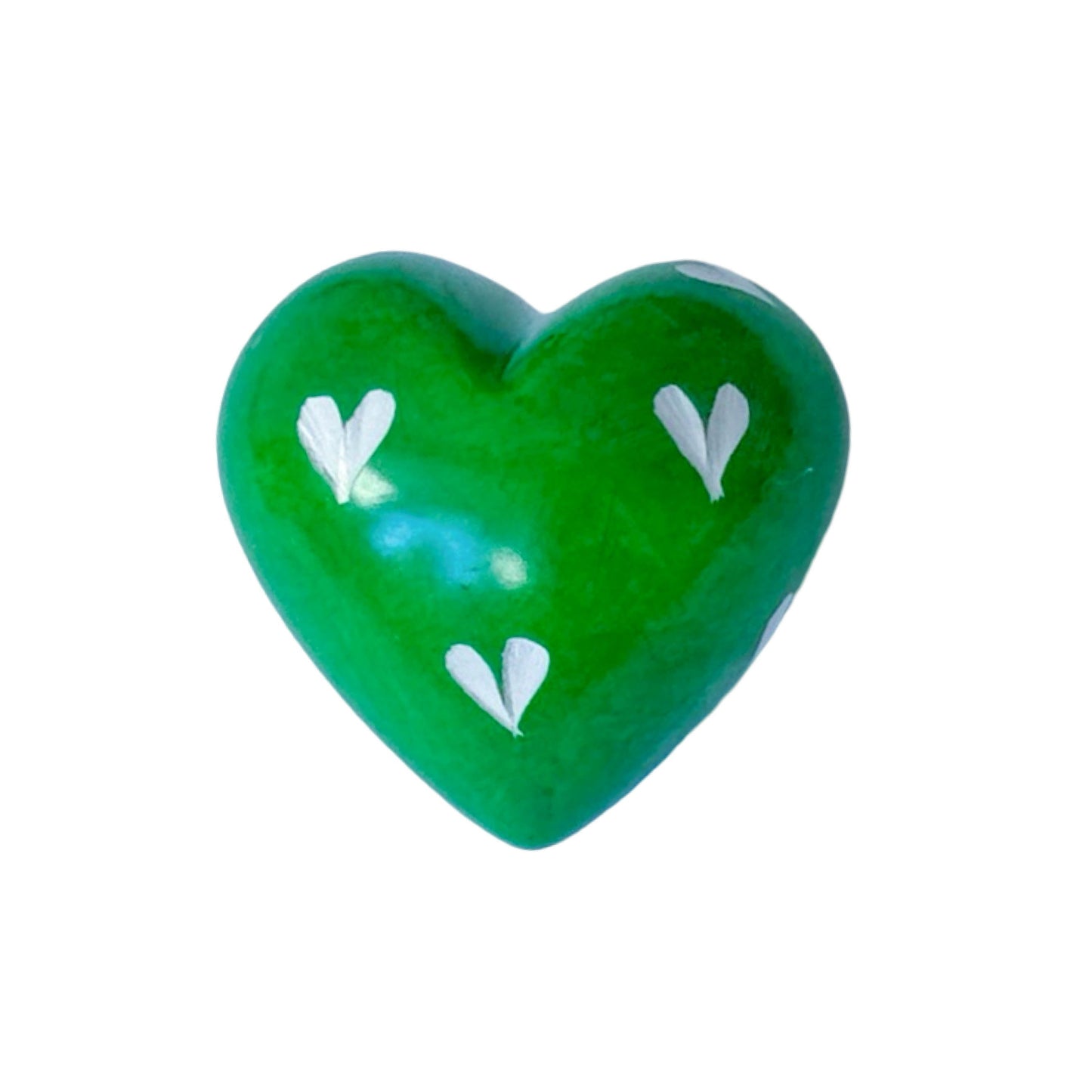 Soapstone Painted Hearts with Etching