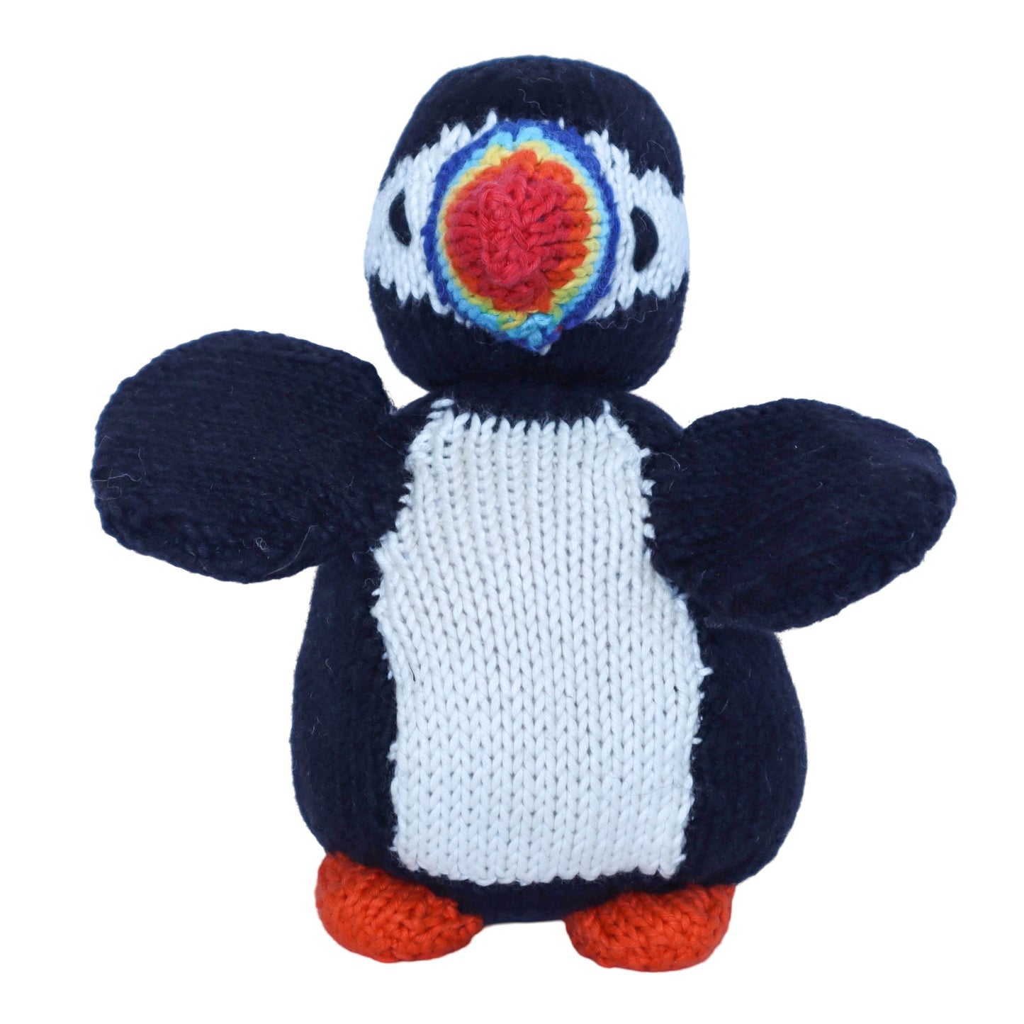 Hand Knit Organic Cotton Puffin