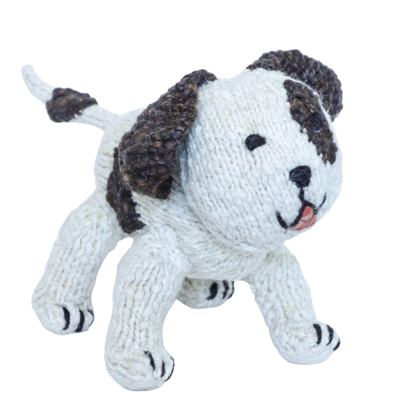 Hand Knit Homespun Wool Puppy