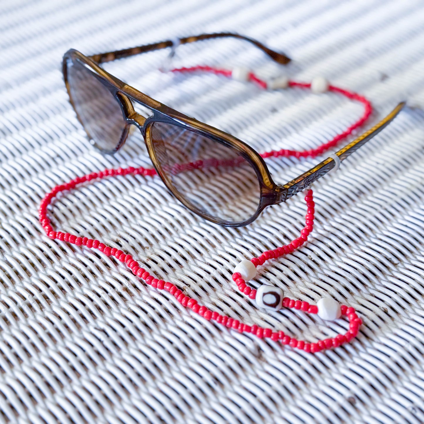 Beaded Sunglasses Chain - Savanna