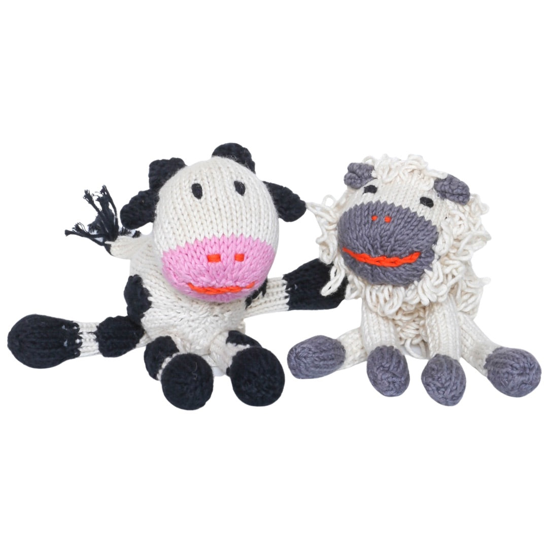 Hand Knit Organic Cotton Rascal-Style Sheep