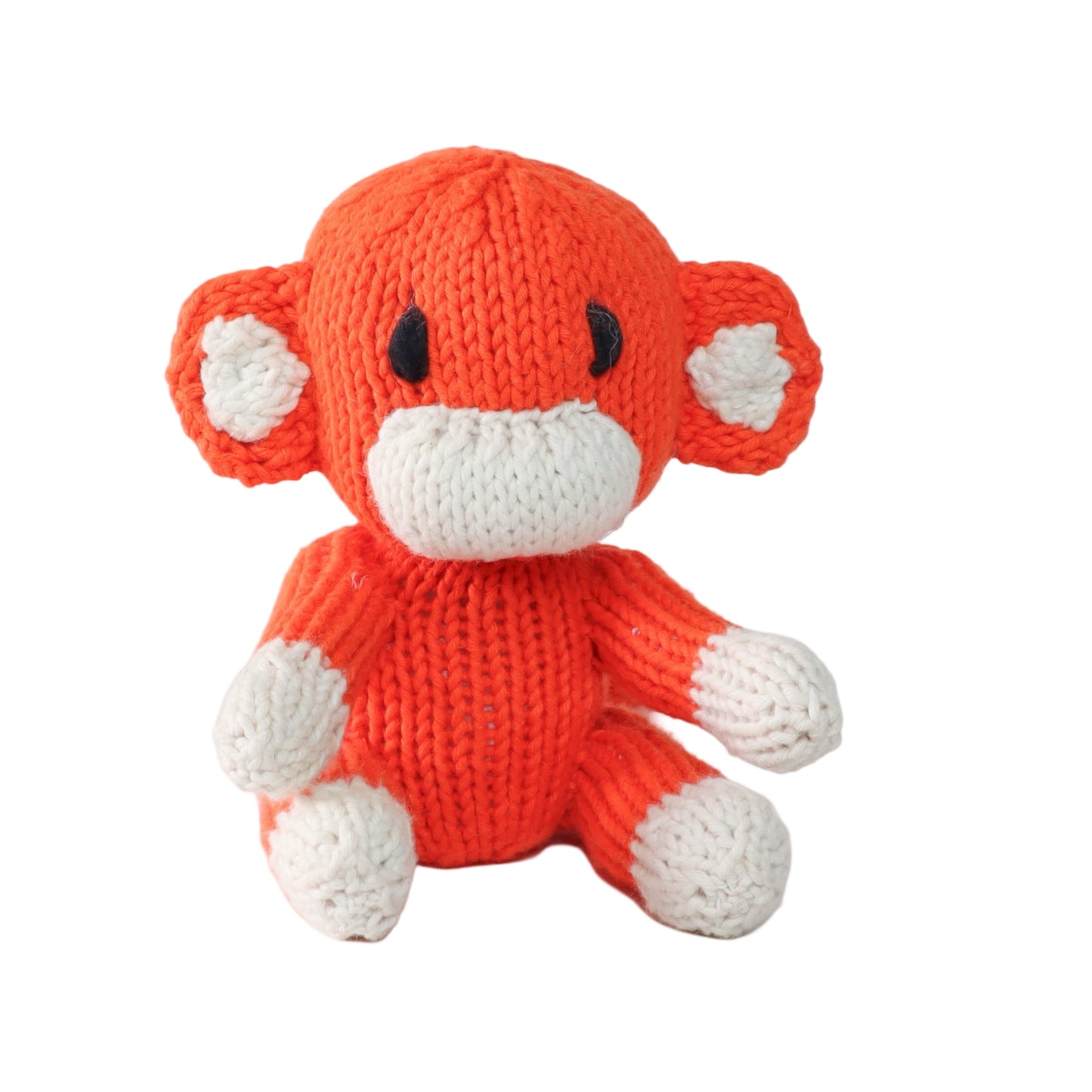 Hand Knit Organic Cotton Rascal-Style Monkey