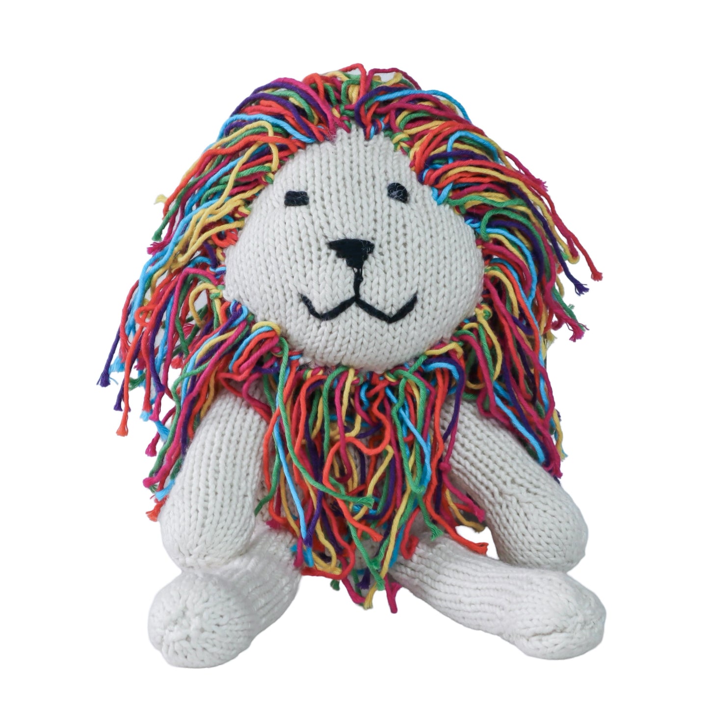 Hand Knit Organic Cotton Safari-Style Lion
