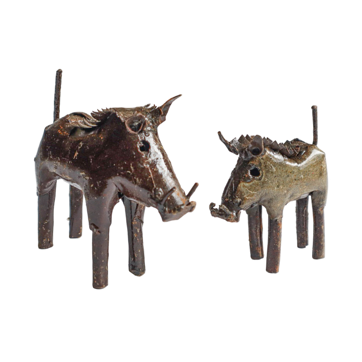 Recycled Metal Garden Sculpture - Warthog