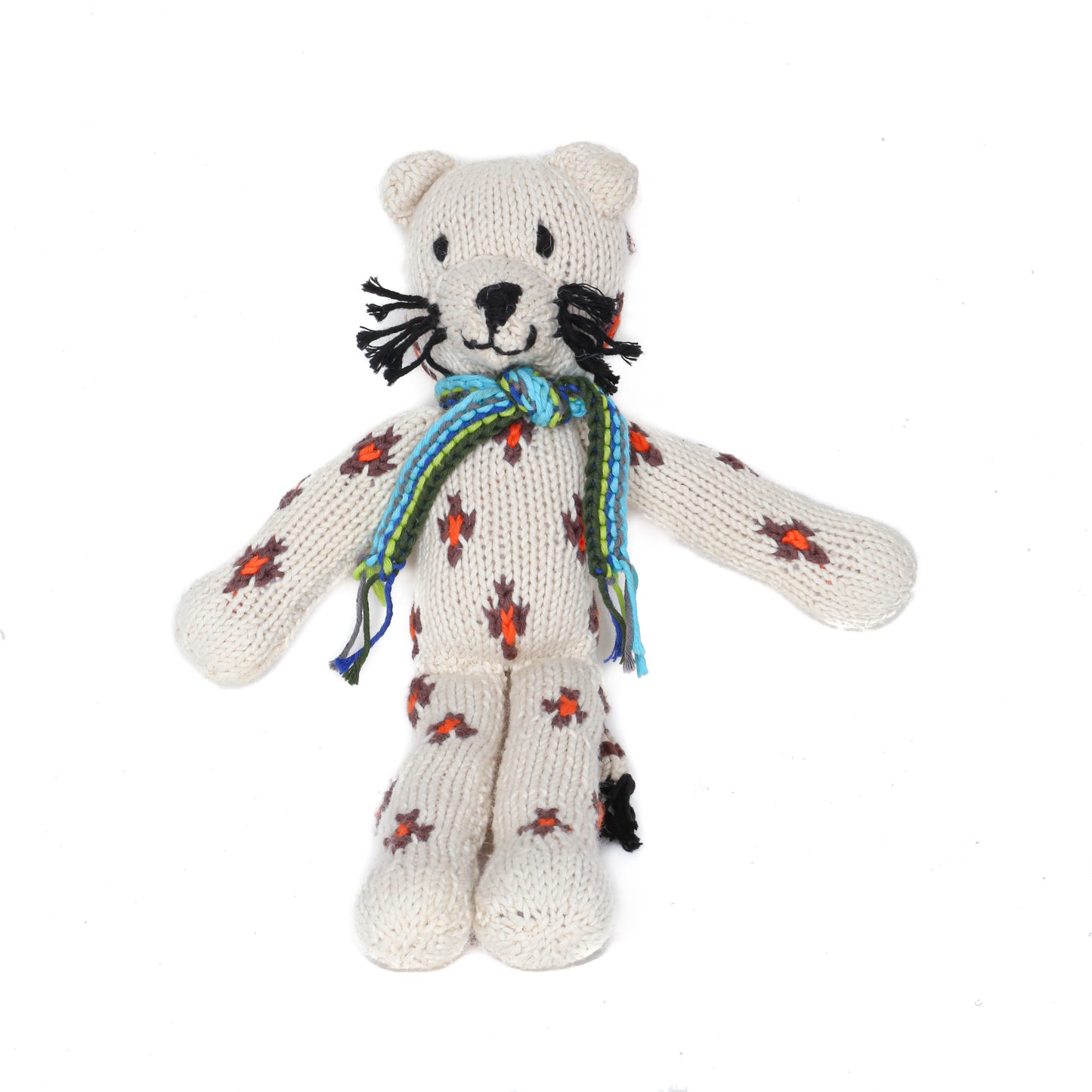 Hand Knit Organic Cotton Spider-Style Leopard