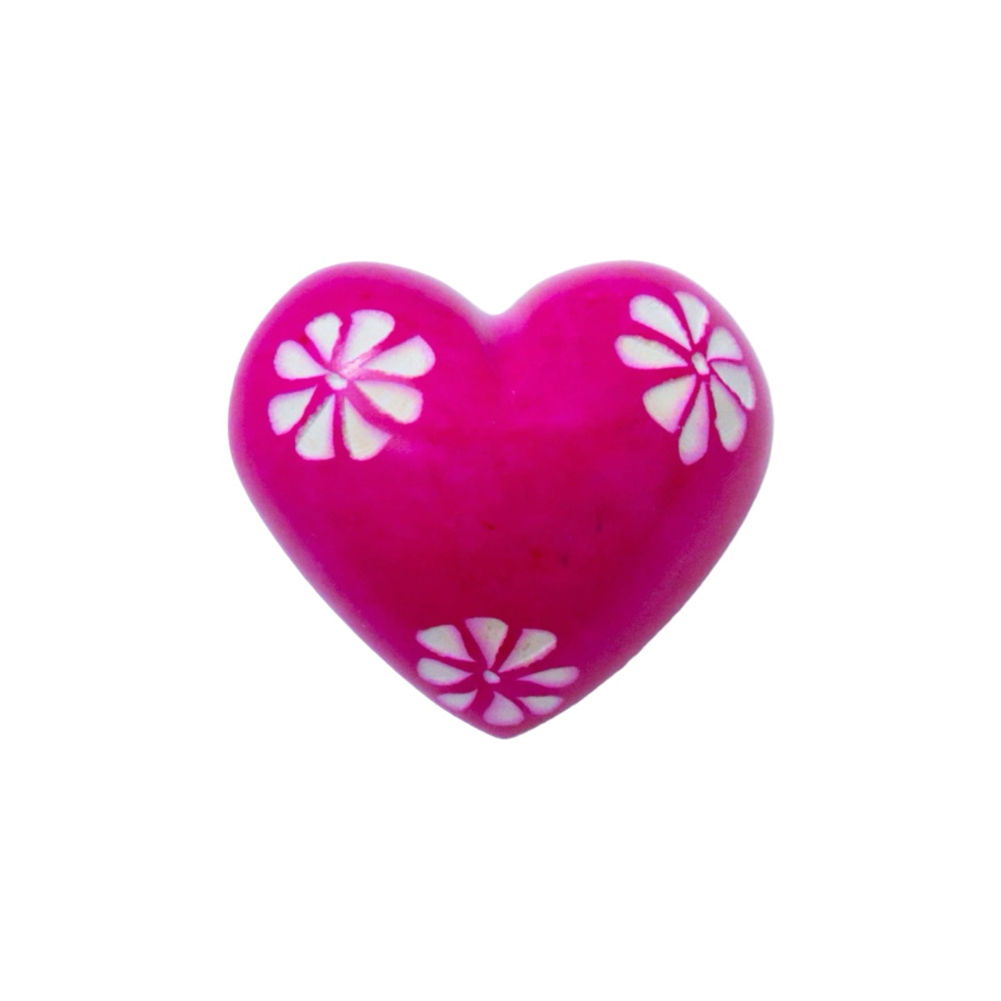 Soapstone Painted Hearts with Etching