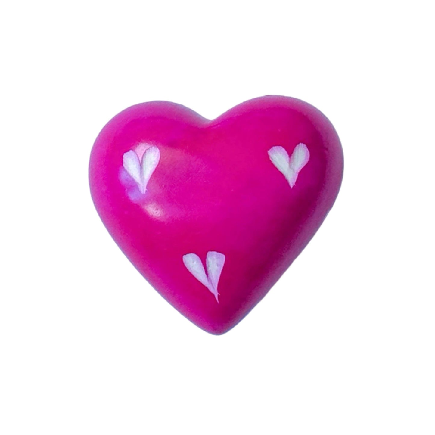 Soapstone Painted Hearts with Etching