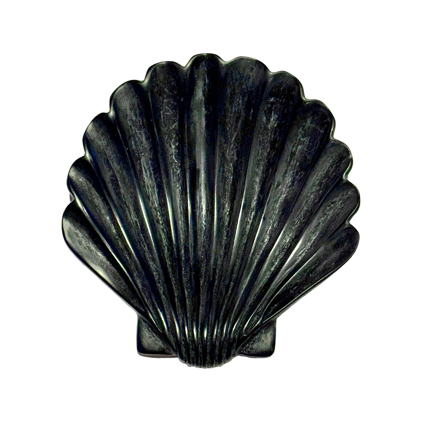 Soapstone Scallop Shell Trinket Dish