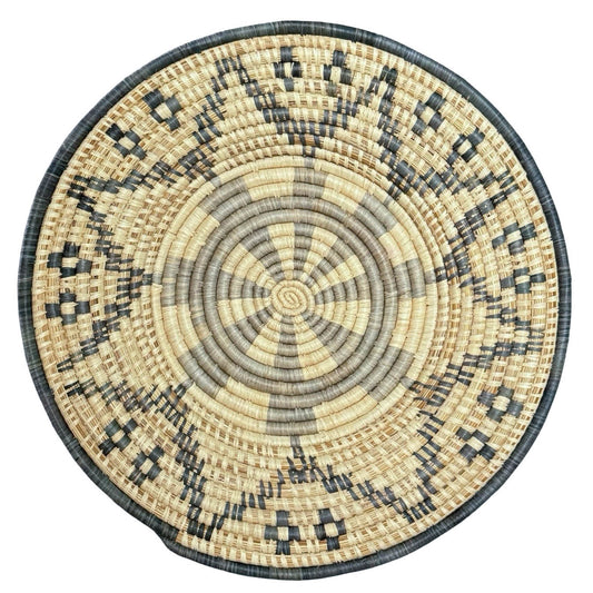 Hand-woven Wall hanging / Platter Basket - Sunburst