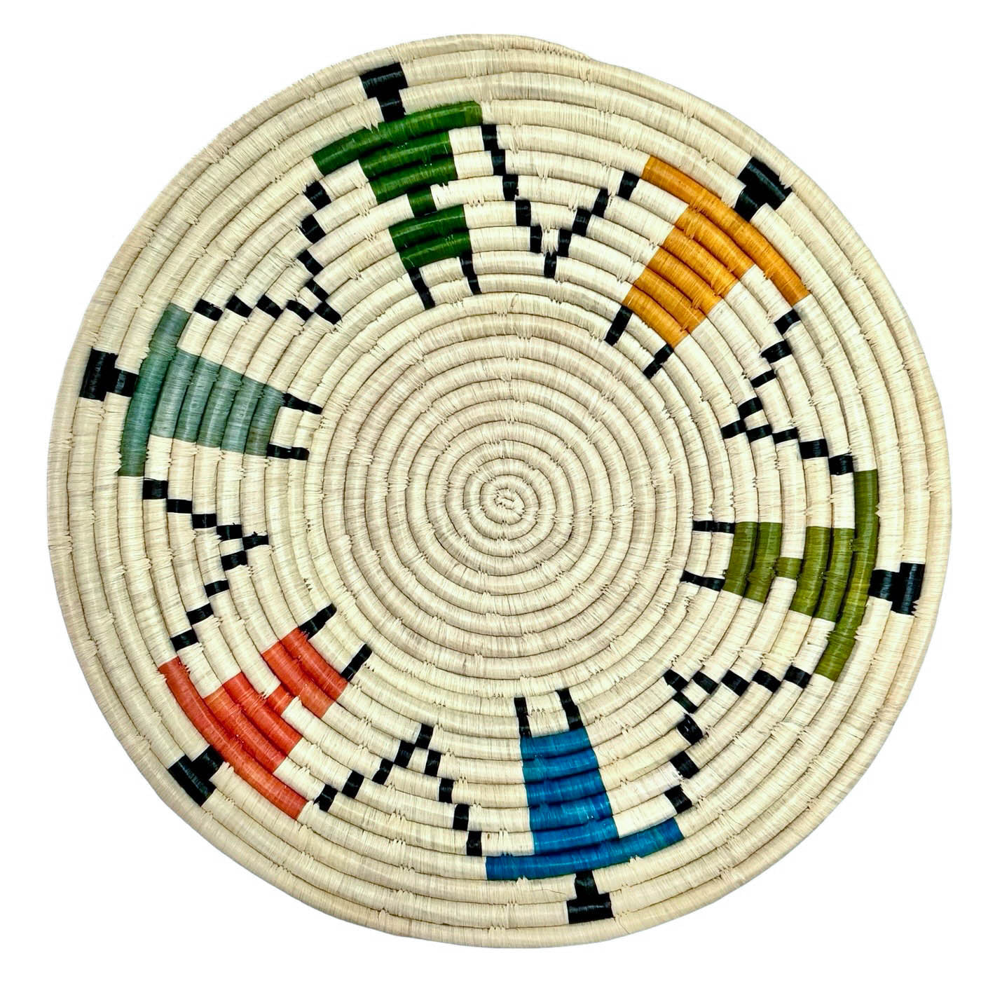 Hand-woven Wall hanging / Platter Basket - People