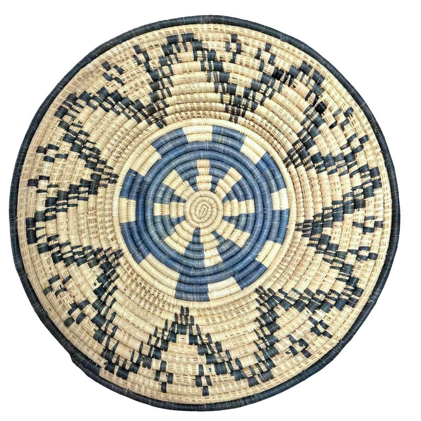 Hand-woven Wall hanging / Platter Basket - Sunburst