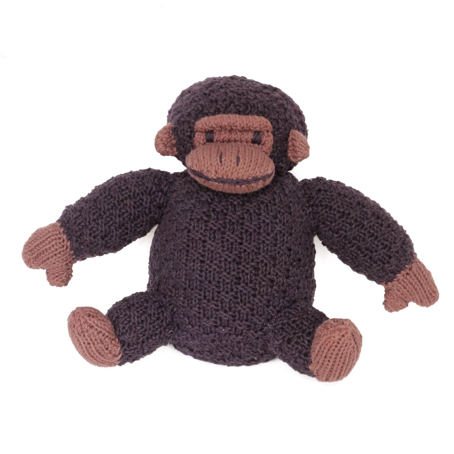 Hand Knit Organic Cotton Gorilla