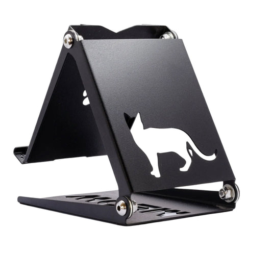 Folding Phone/Tablet Stand - Black Cat