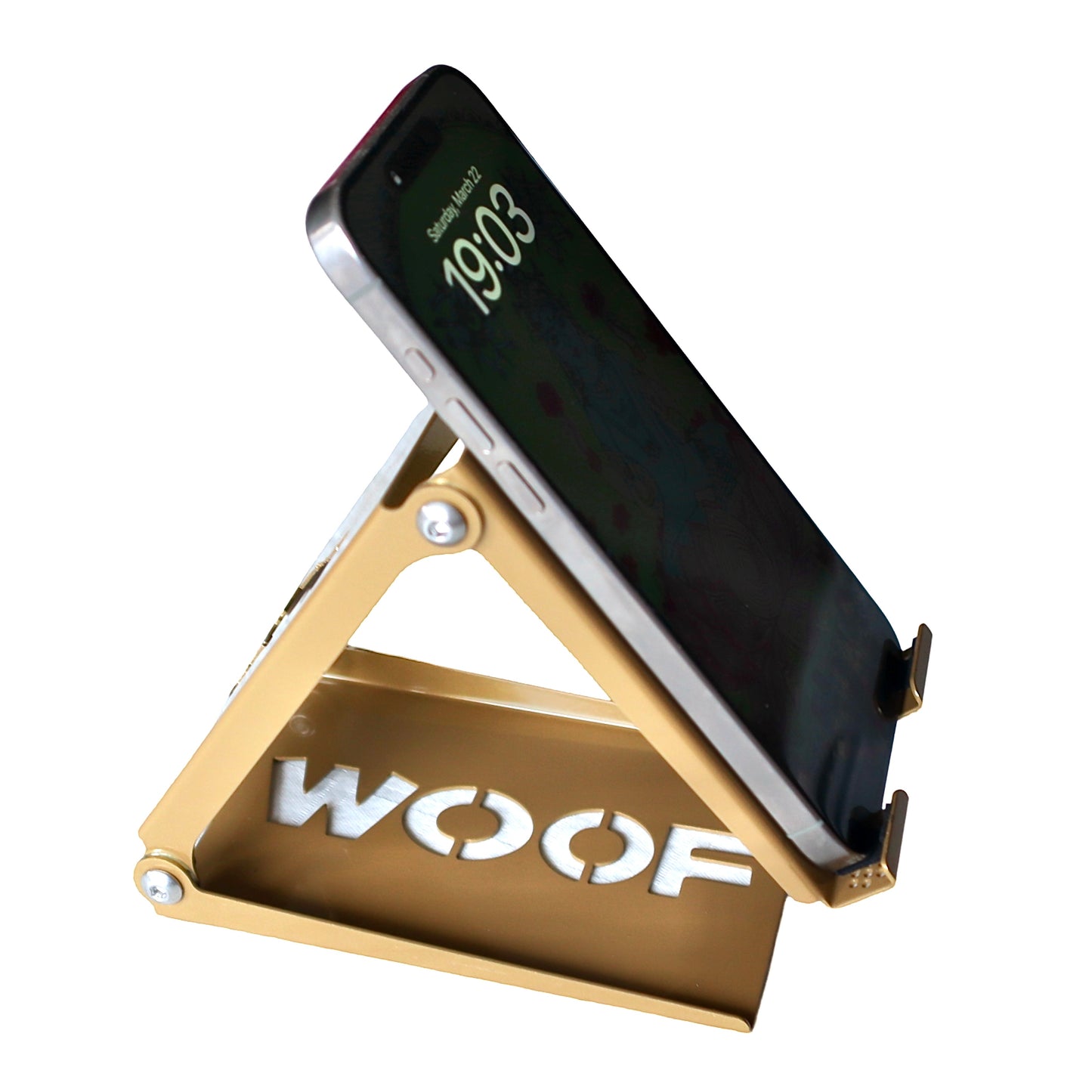 Folding Phone/Tablet Stand - Golden Retriever