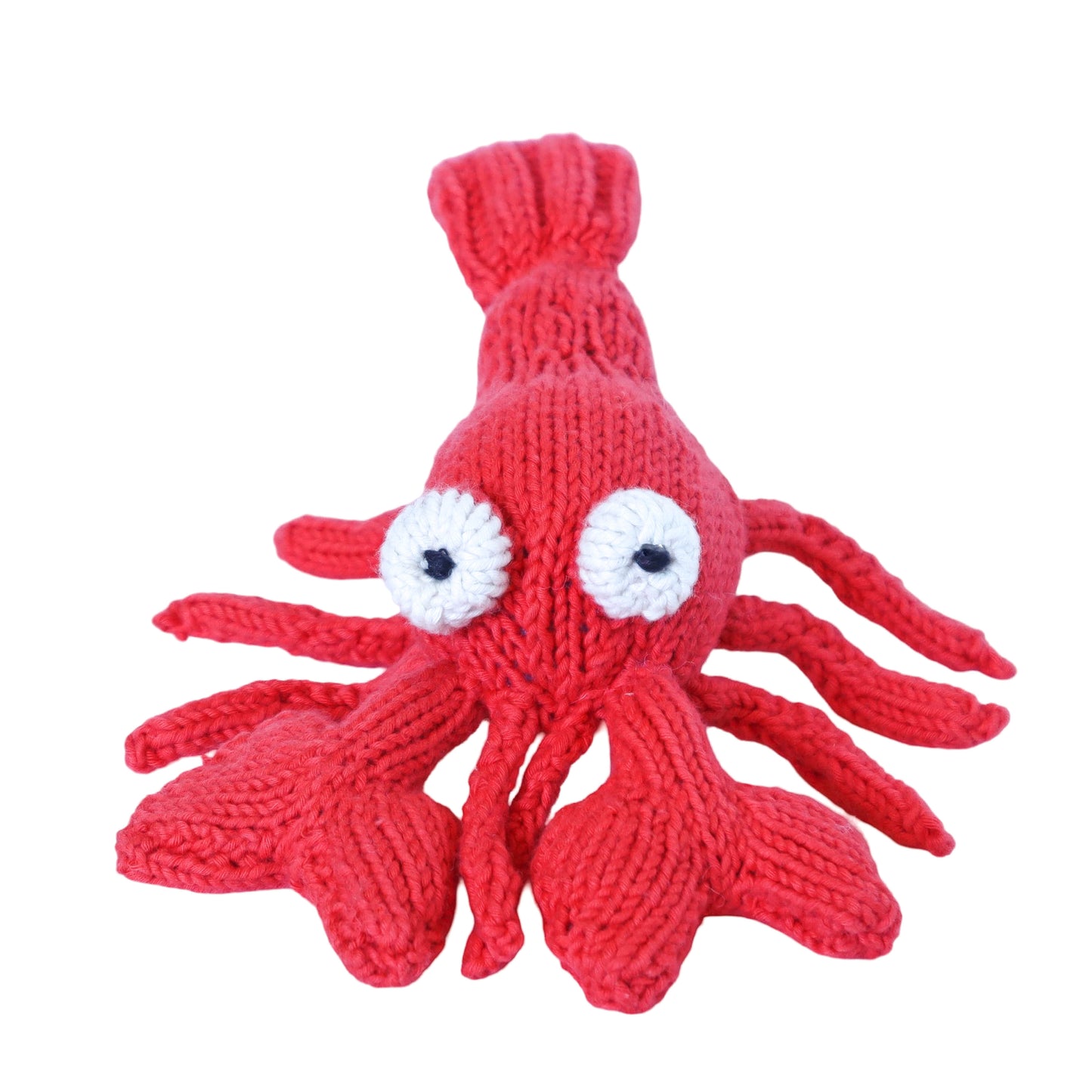 Hand Knit Organic Cotton Lobster