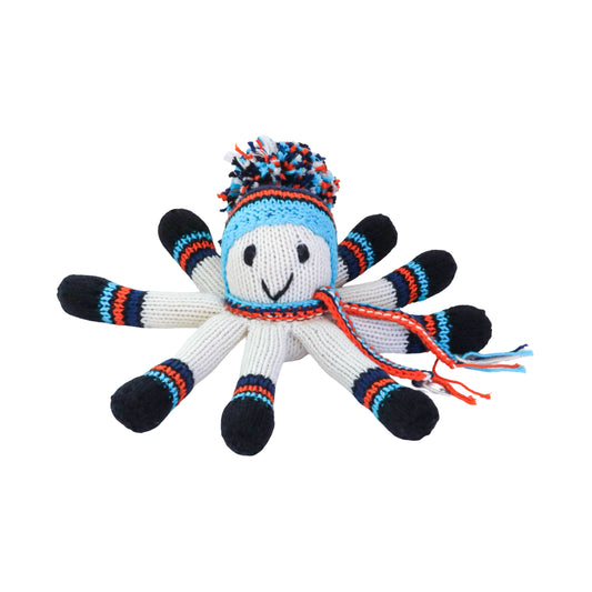 Hand Knit Organic Cotton Octopus