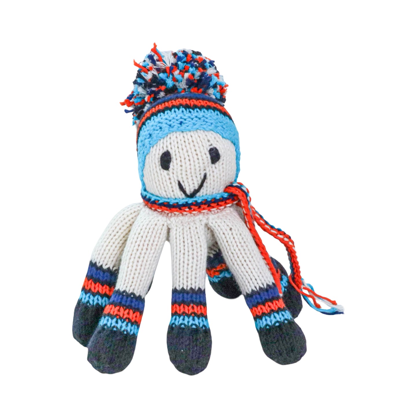 Hand Knit Organic Cotton Octopus