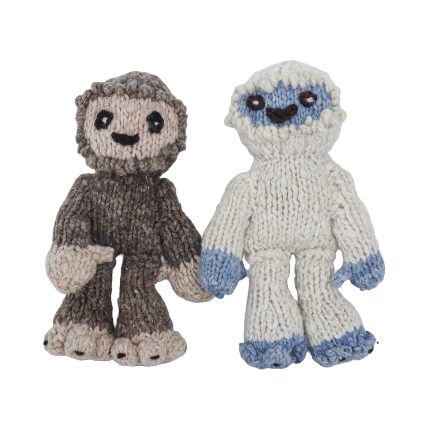 Hand Knit Homespun Wool Spider-Style Yeti