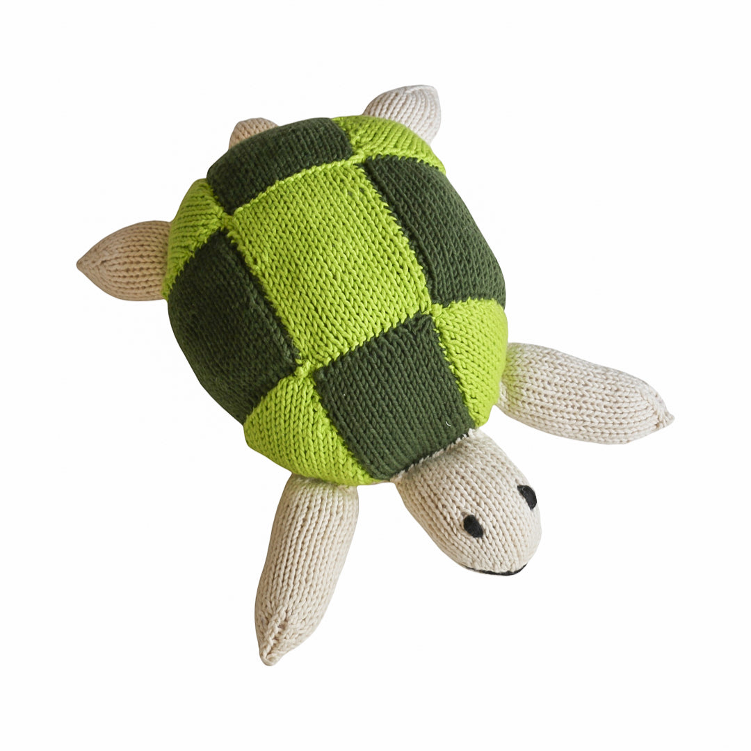 Hand Knit Organic Cotton Turtle