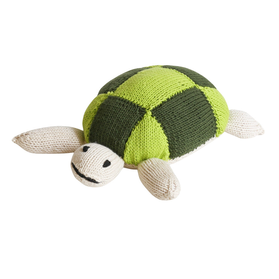Hand Knit Organic Cotton Turtle
