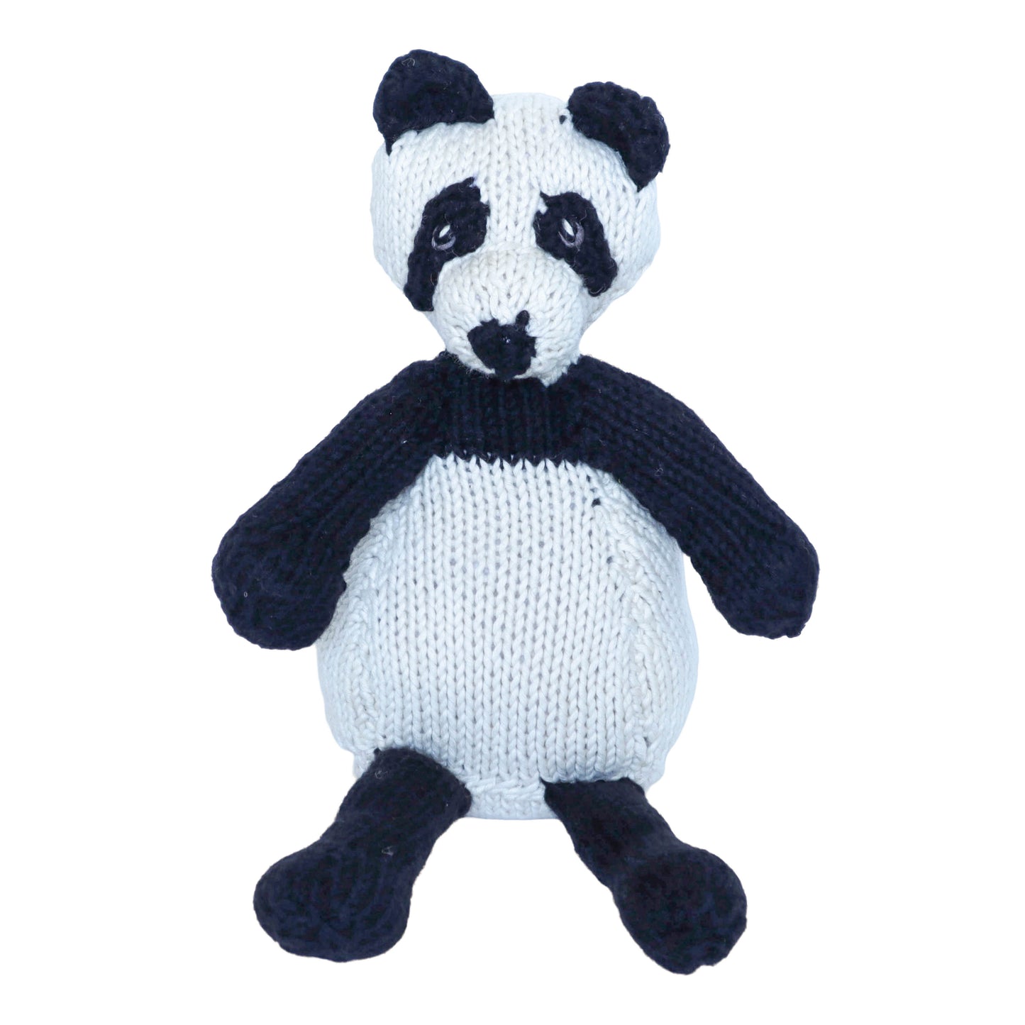 Hand Knit Organic Cotton Panda