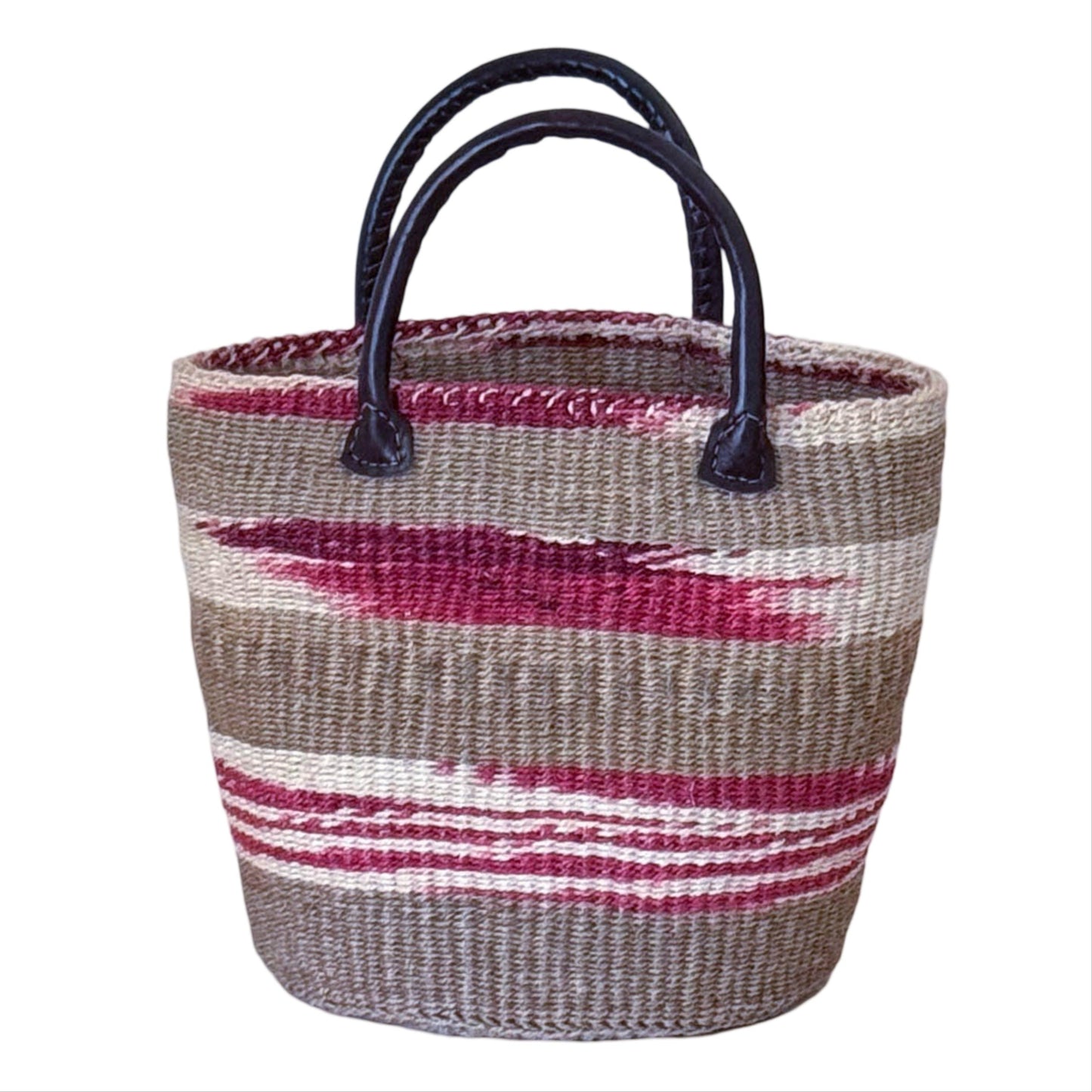 Kiondo Basket with Leather Handles - Medium