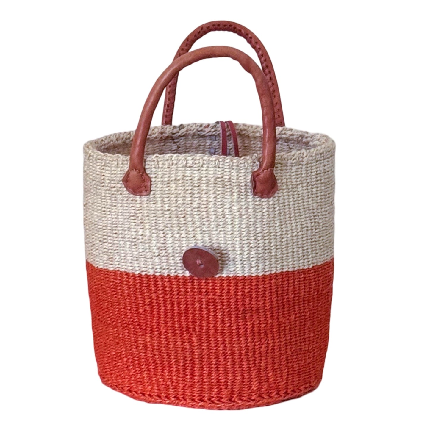Kiondo Basket with Leather Handles - Medium