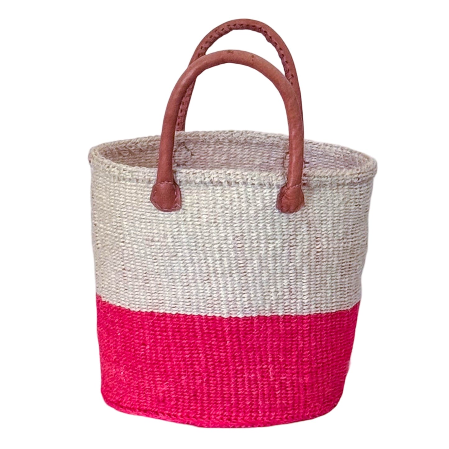 Kiondo Basket with Leather Handles - Medium