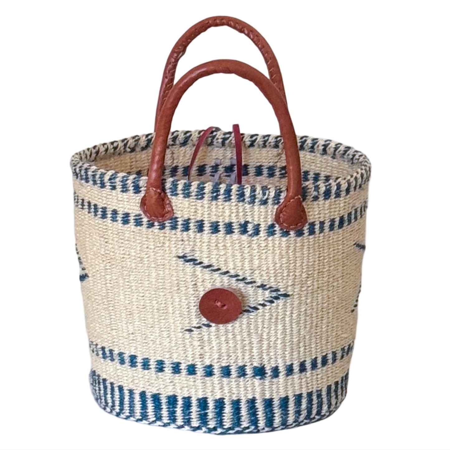 Kiondo Basket with Leather Handles - Medium