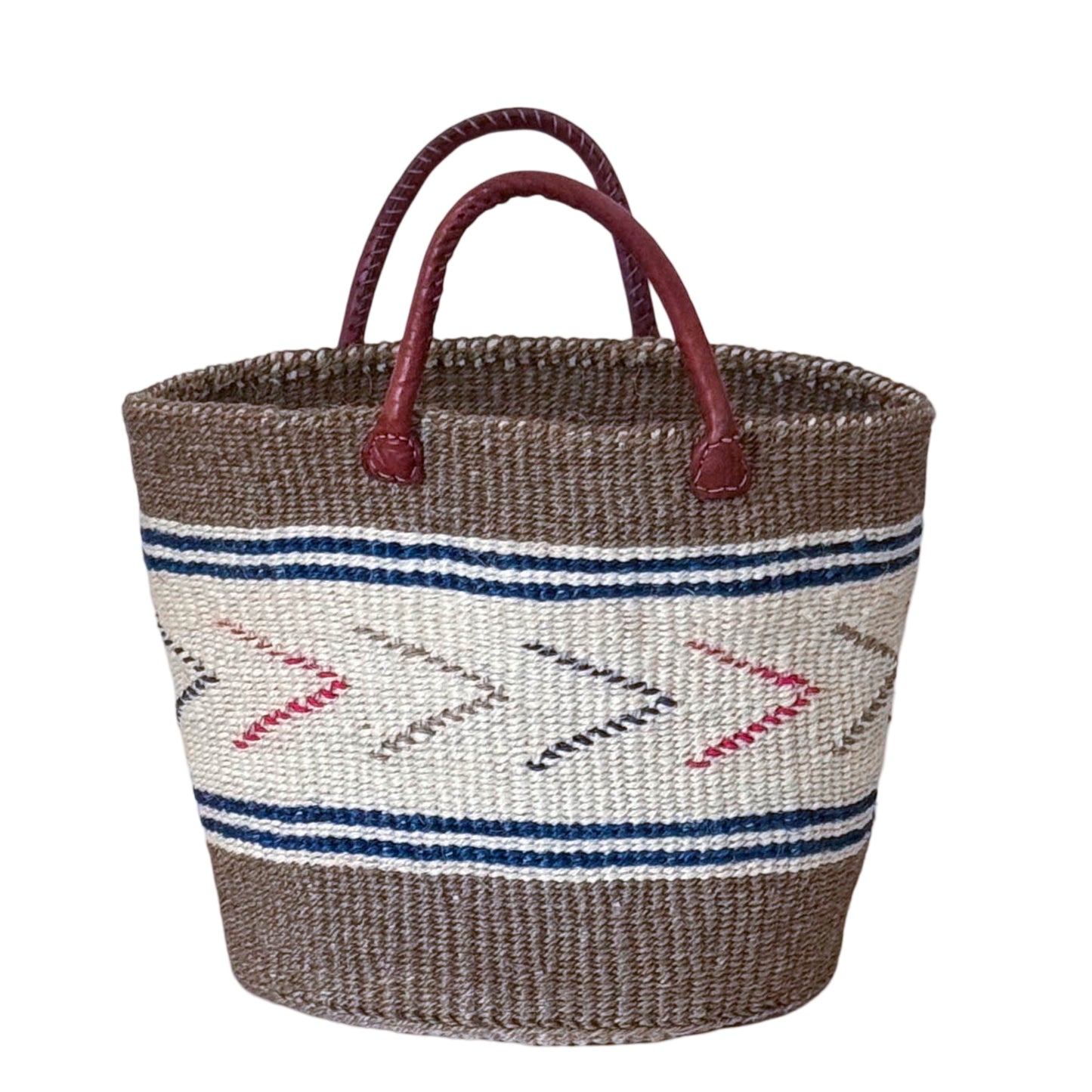 Kiondo Basket with Leather Handles - Large