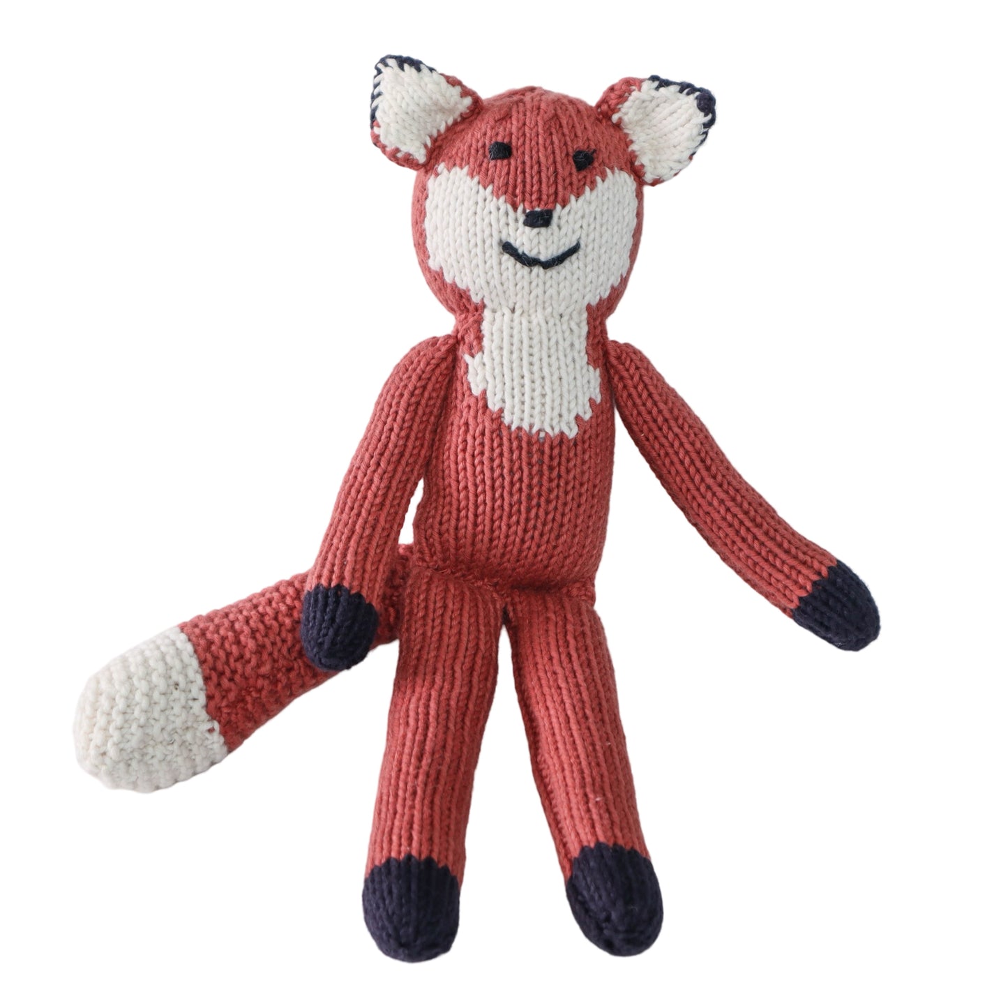 Hand Knit Organic Cotton Fox