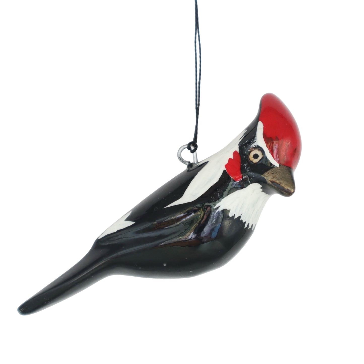 Hand-Carved Bird Ornament - Pileated Woodpecker