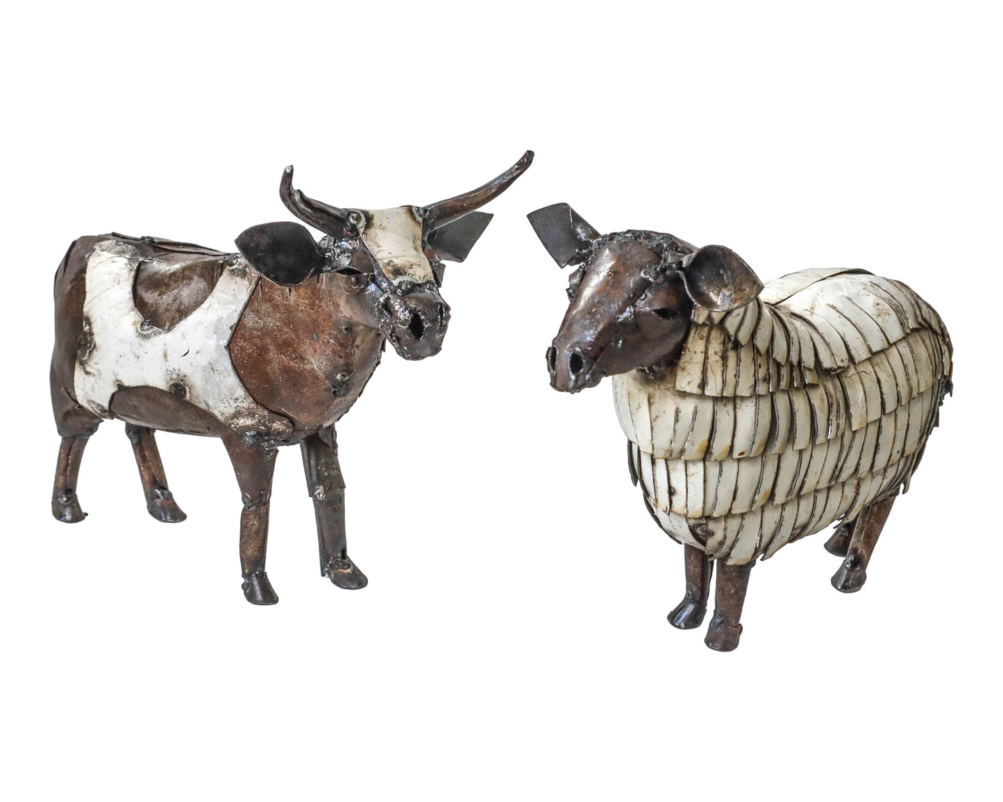 Recycled Metal Garden Sculpture - Sheep