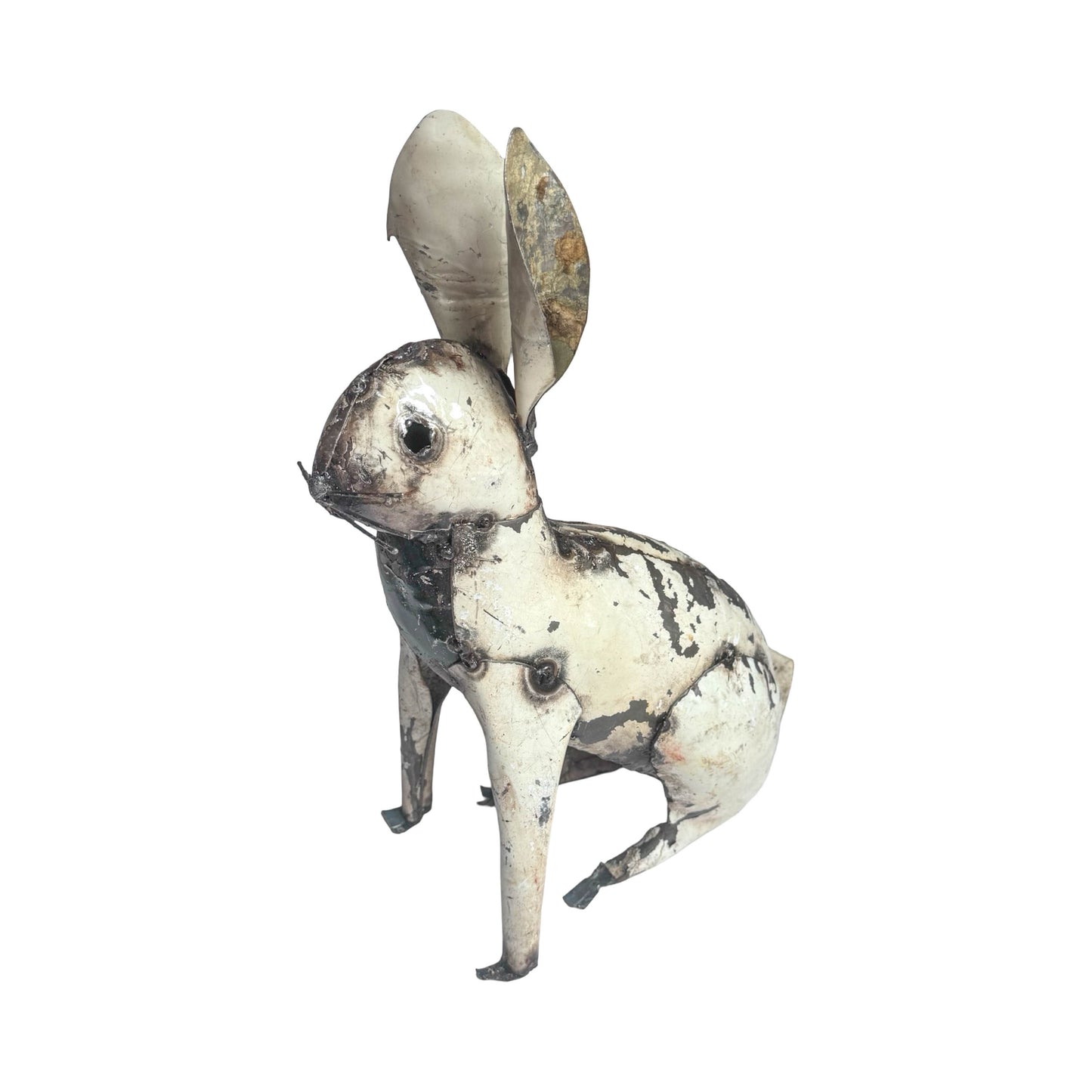 Recycled Metal Garden Sculpture - Rabbit