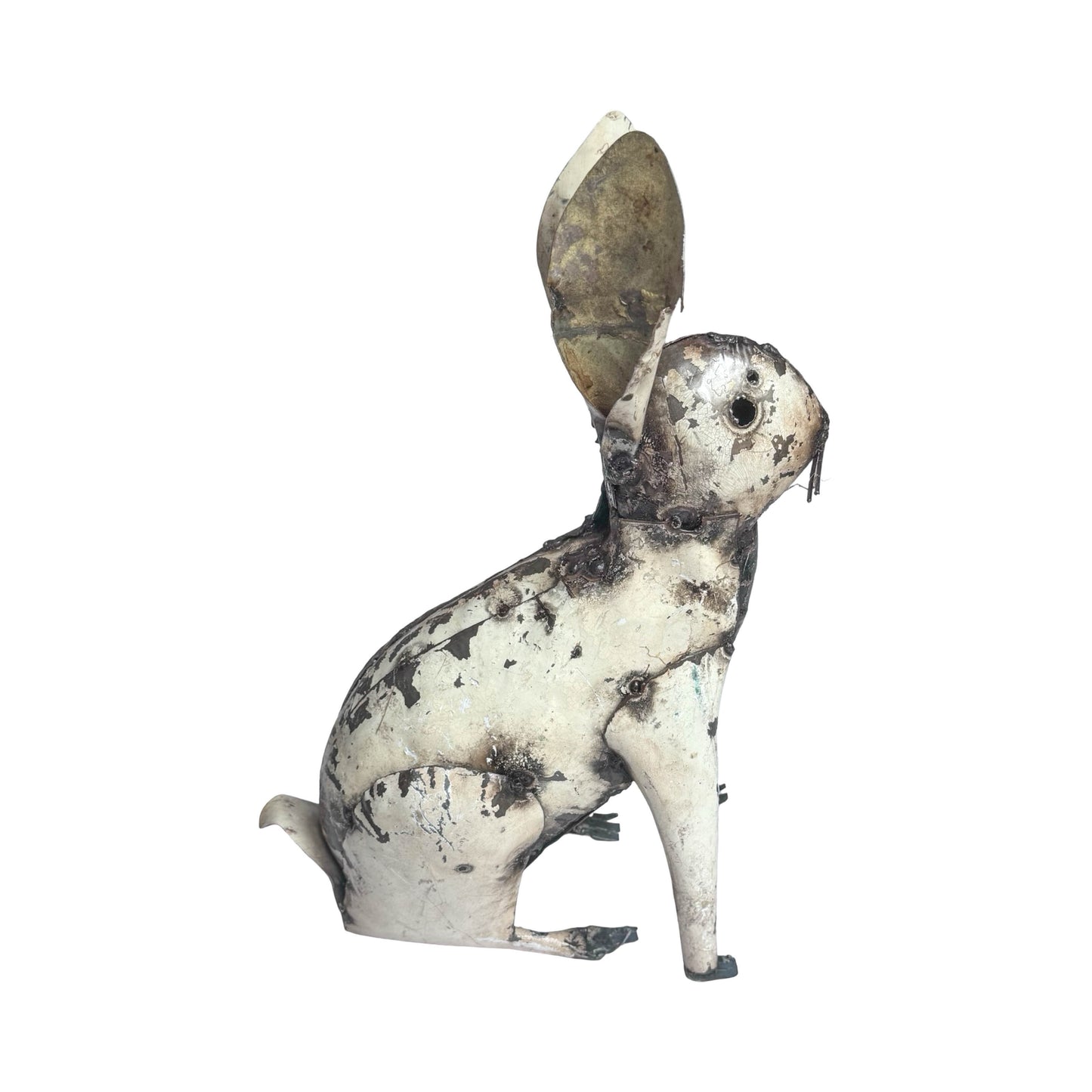 Recycled Metal Garden Sculpture - Rabbit