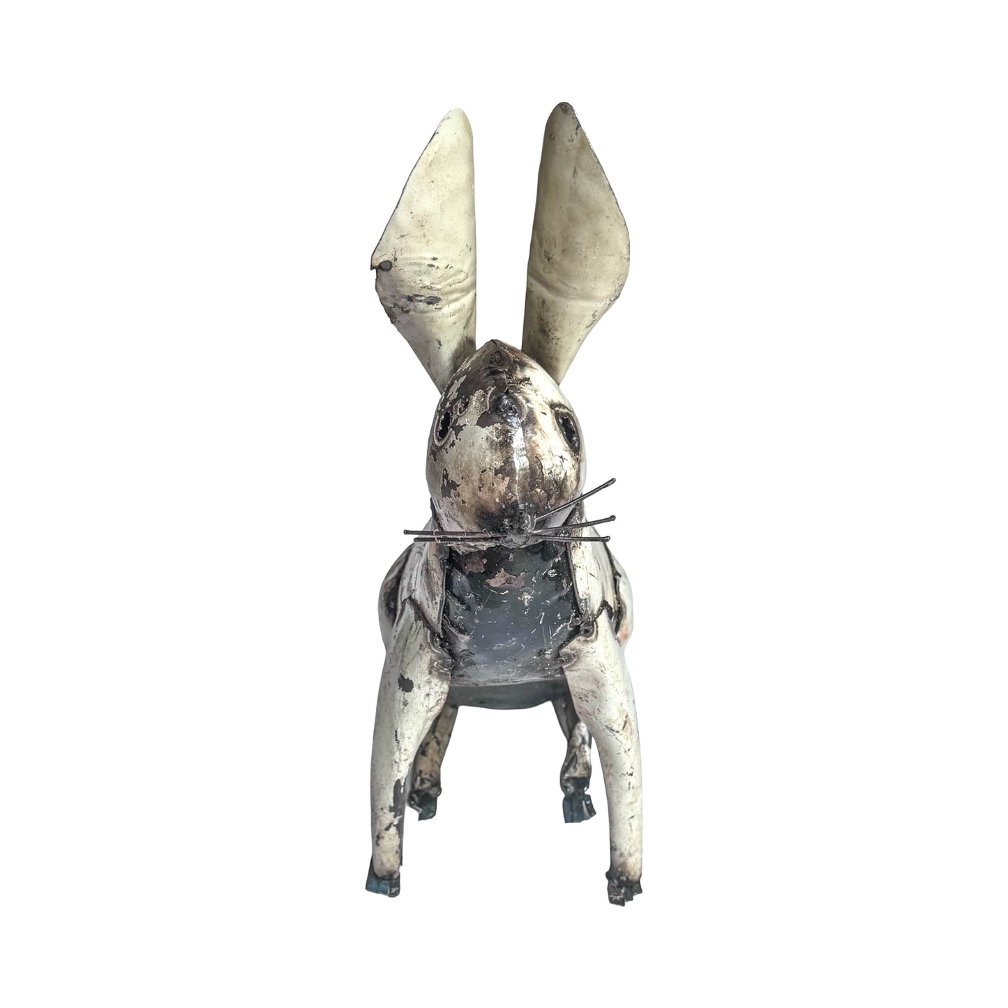 Recycled Metal Garden Sculpture - Rabbit