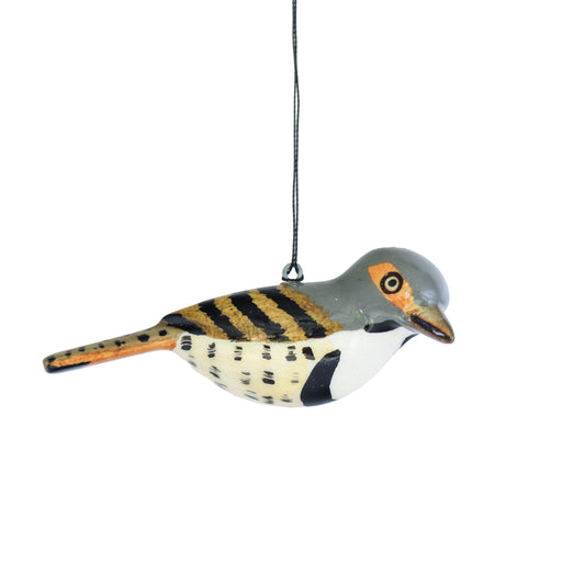 Hand-Carved Bird Ornament - Northern Flicker