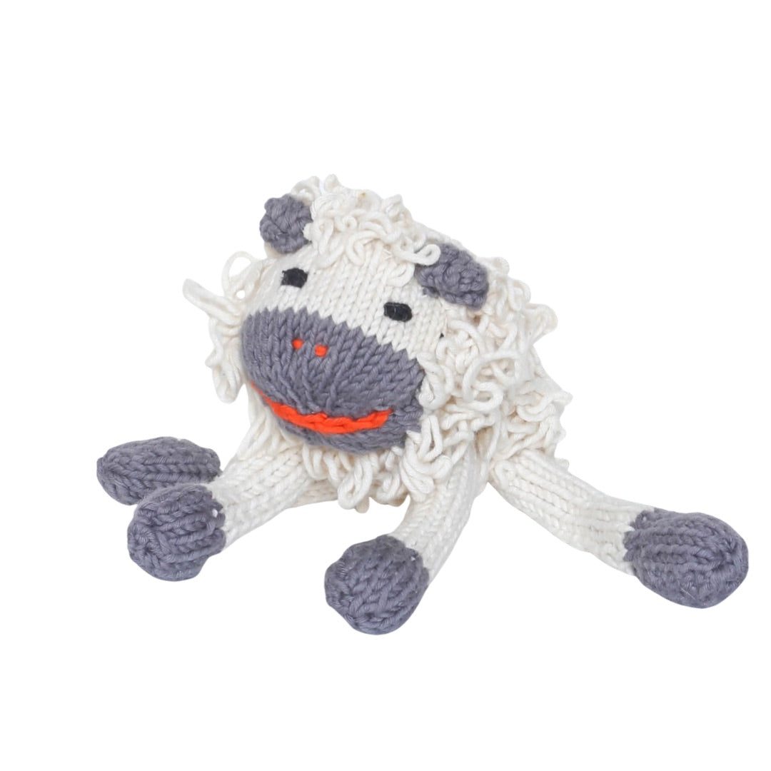 Hand Knit Organic Cotton Rascal-Style Sheep