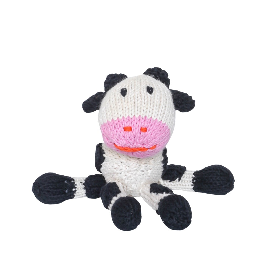 Hand Knit Organic Cotton Rascal-Style Cow