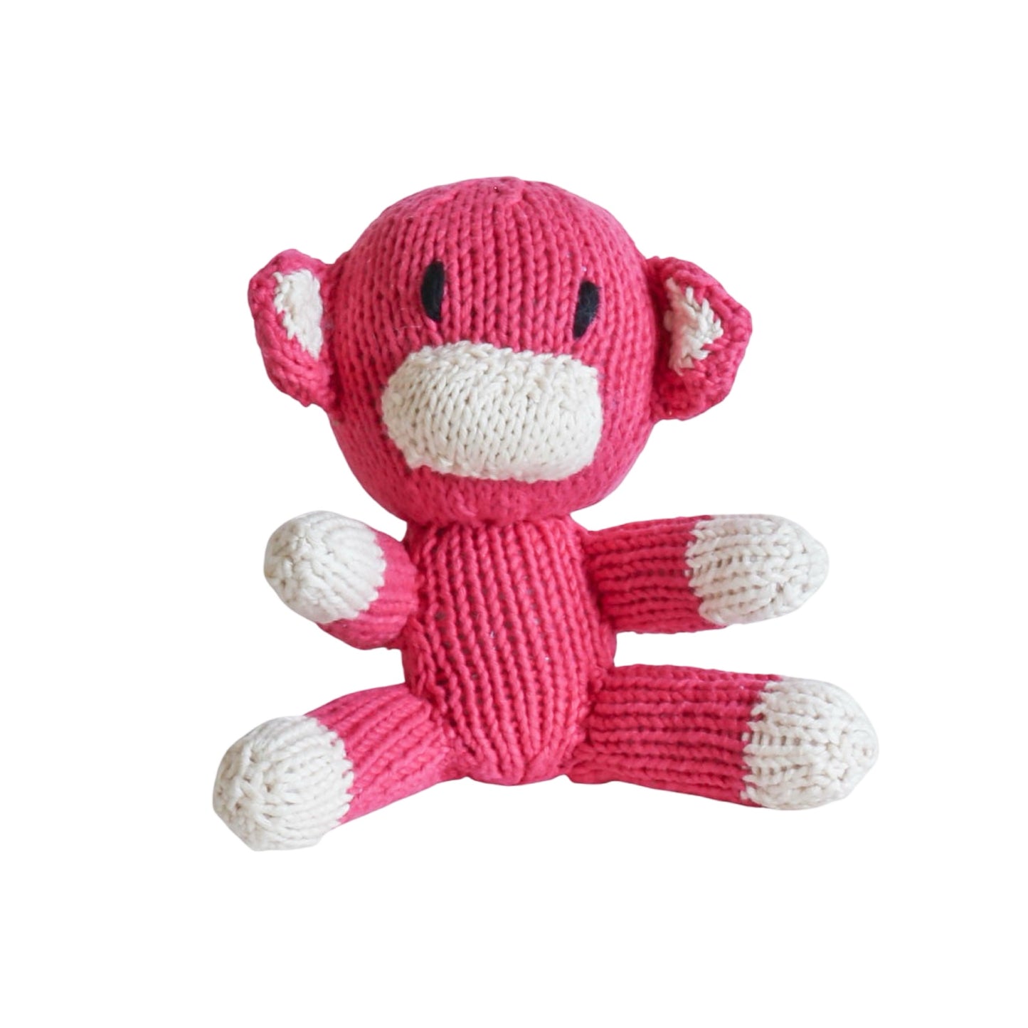 Hand Knit Organic Cotton Rascal-Style Monkey