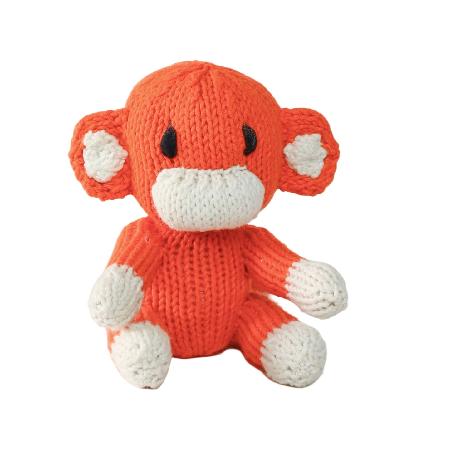 Hand Knit Organic Cotton Rascal-Style Monkey