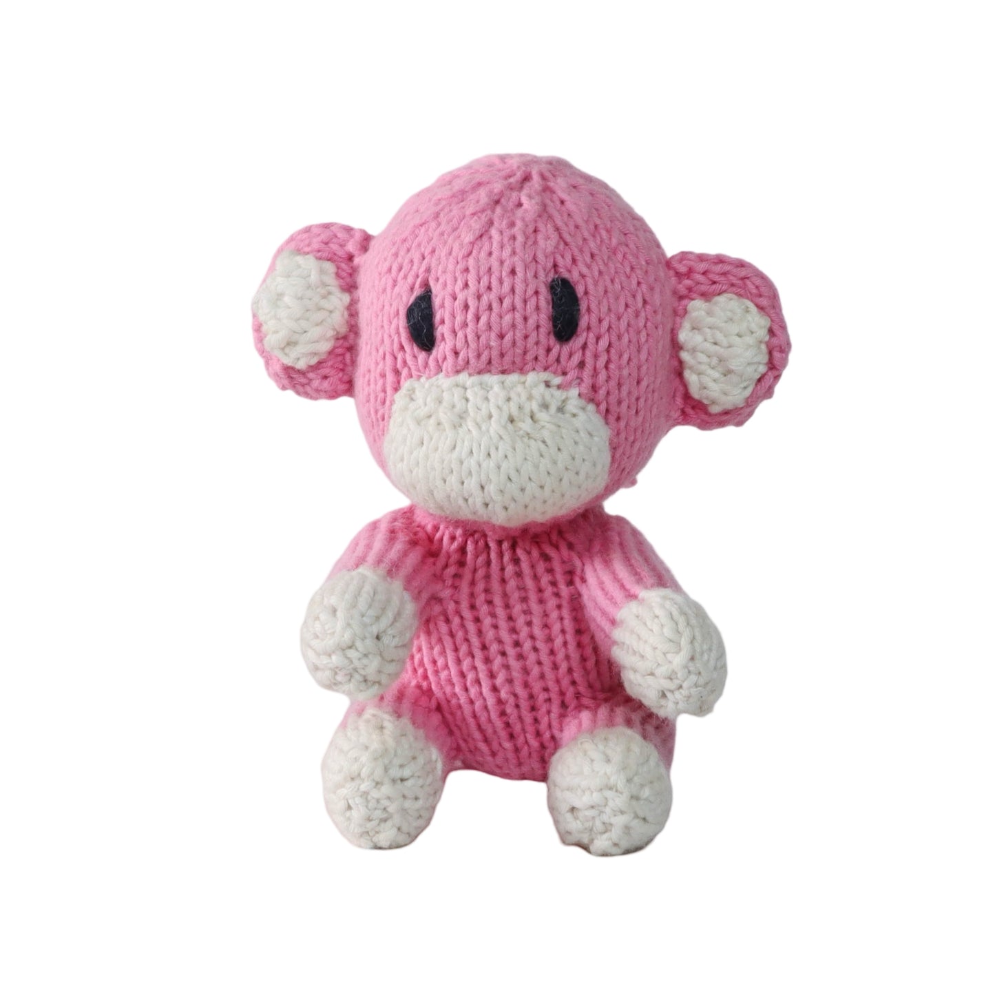 Hand Knit Organic Cotton Rascal-Style Monkey