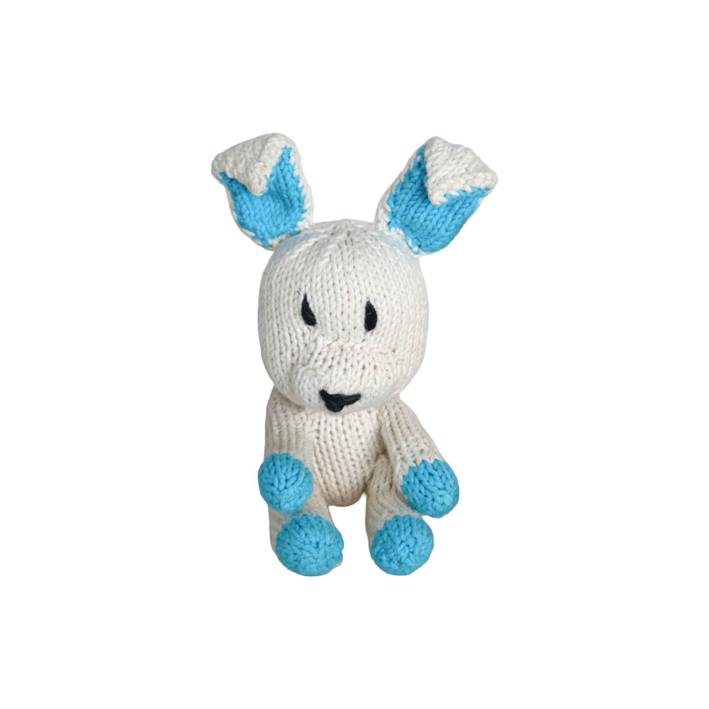 Hand Knit Organic Cotton Rascal-Style Rabbit