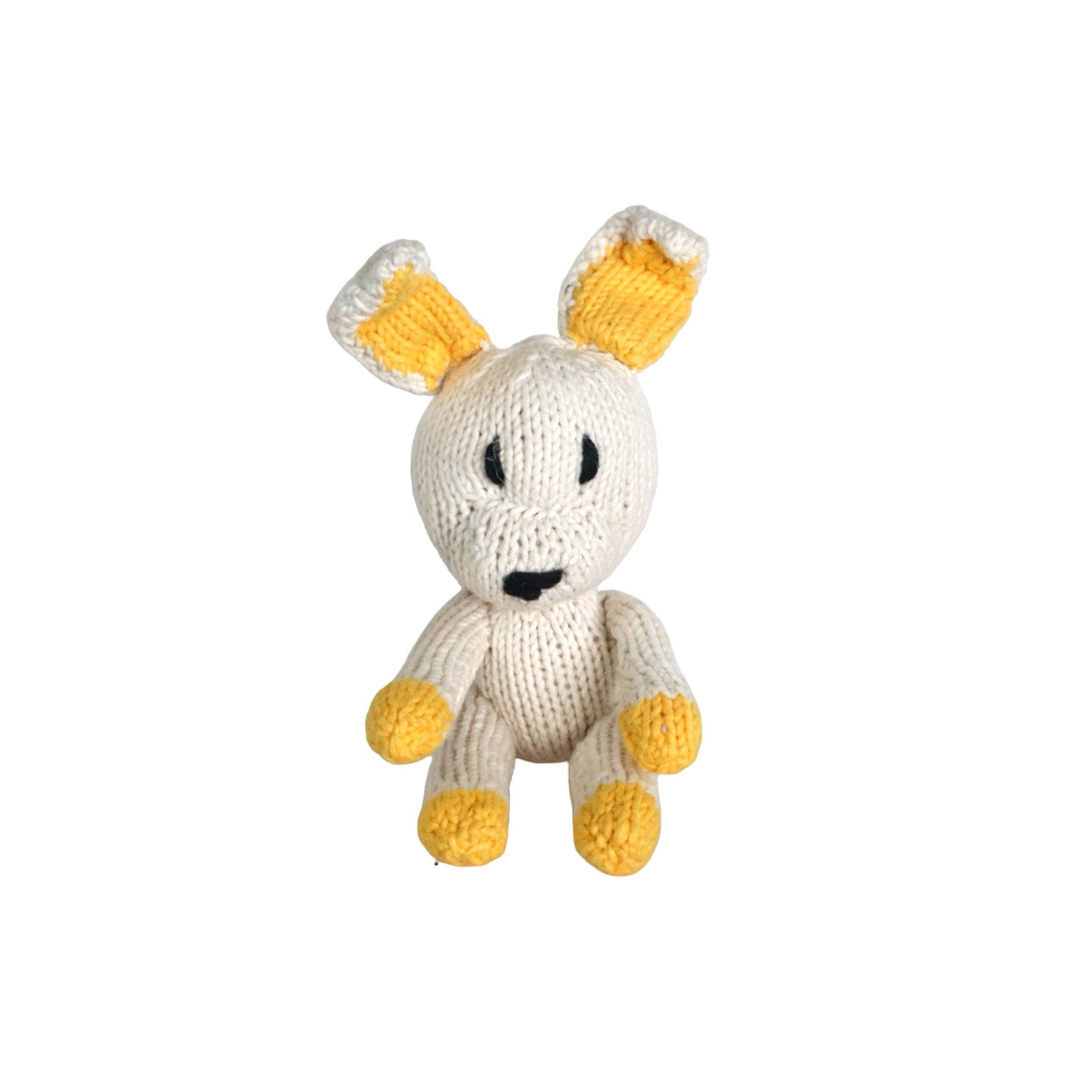 Hand Knit Organic Cotton Rascal-Style Rabbit
