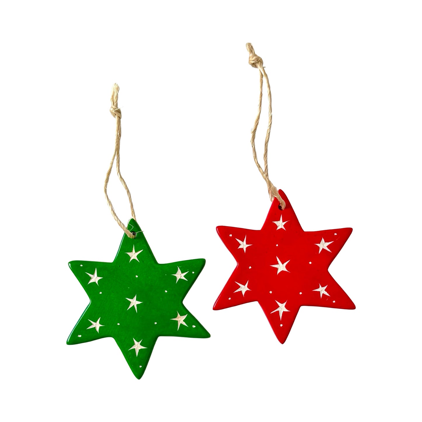 Soapstone Star Ornament