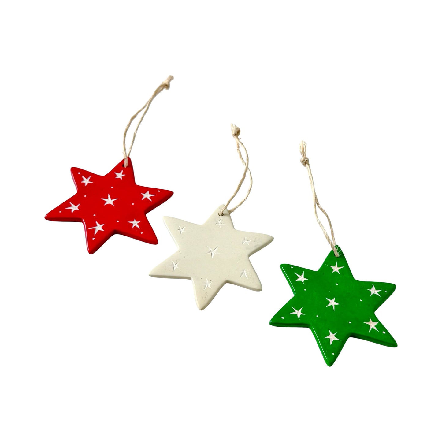 Soapstone Star Ornament