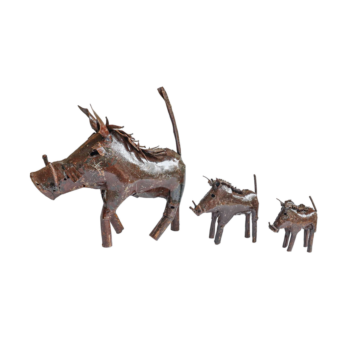Recycled Metal Garden Sculpture - Warthog