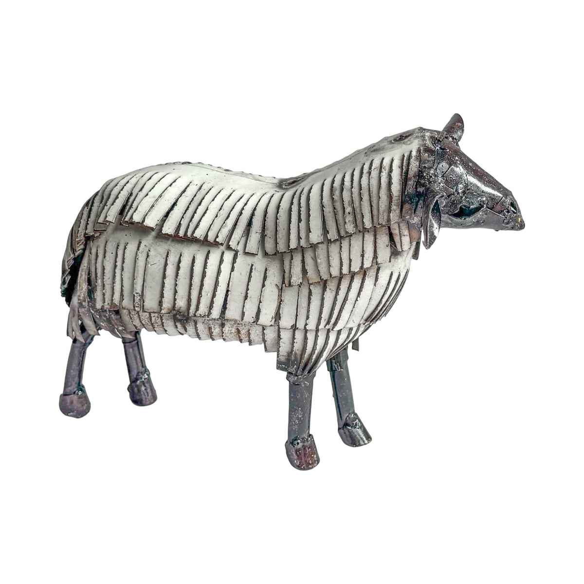 Recycled Metal Garden Sculpture - Sheep