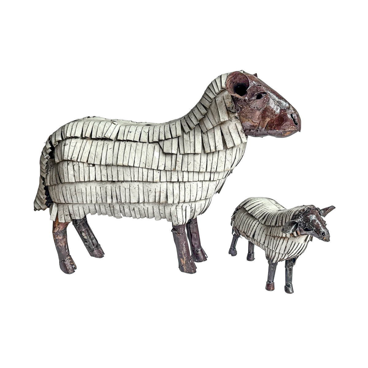 Recycled Metal Garden Sculpture - Sheep