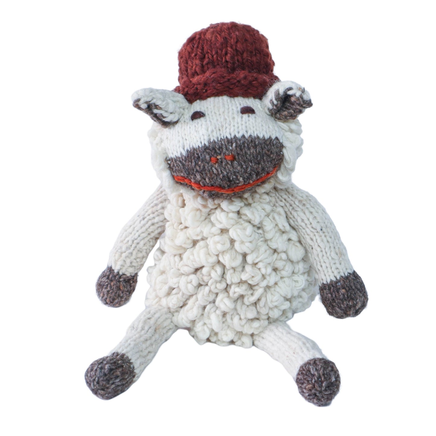 Hand Knit Homespun Wool Shamba-style Sheep